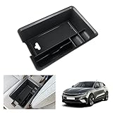 GAFAT Compatible with Renault Megane E-Tech/Scenic E-Tech 2022-2024 2025 Centre Console Storage Box, Megane E Tech Armrest Organiser Tray Glove Box, Megane ETech Accessories (Black)
