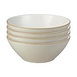 Denby - Impression Cream Cereal Bowls Set of 4 - Dishwasher Microwave Safe Crockery - Ceramic Stoneware Tableware Soup Bowls