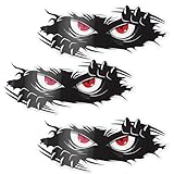 Wanmu 3Pcs Car Stickers, Large Vinyl Bumper Sticker, Funny, Monster Decals for Vehicles, Waterproof Decals for Cars, Trucks, and Dents