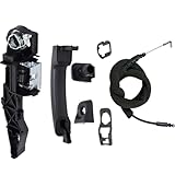 NIYATA Left Side Sliding Exterior Door Handle Holder with Cable for MK3, Door Handle for Renault Master MK3, Car Front and Rear Outer Door Handle, 806069981R 8200766888