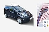 Set Of 2 Wind Deflectors IN-CHANNEL Type Compatible with CITROEN NEMO, PEUGEOT BIPPER, FIAT QUBO 2007 2008 2009 2010 2011 2012 2013 2014 2015 2016 2017 2018 2019 2020 Side Visors Window Deflectors