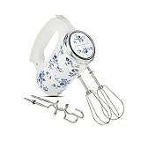 Laura Ashley 300W Electric Hand Mixer. Electric Whisk for Baking with 5 variable speeds. Hand Held Mixers for Baking with Durable Stainless Steel Beaters. Easy to Clean Light Weight Cake Mixer