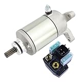 shamofeng Starter Motor and Relay for SUZUKI DL 650 V-STROM 2004-2023,SV540 2021-2023, SV650 SV650S SV650A SV650UA V650XA 1999-2023 Replace for Suzuki OEM Number:31100-19F00,31100-19F10;31800-06G02