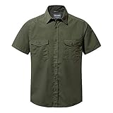 Craghoppers Mens Kiwi Short Sleeve Hiking Shirt, Cedar, XL EU