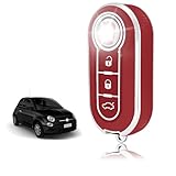 TOOMUME Car Key Cover TPU, Car Key Case Fit for FIAT 500 Punto Bravo Brava Panda Abarth Doblo Ducato Idea Ulysse MPV Lancia Ypslon Delta Musa, Protective Key Fob Cover Key Fob Case - Flip Key