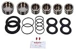Bigg Red | Brake Caliper Piston Seal Repair Kit | Front Left & Right | For E Type, Xj6, Austin Wolseley 2200, Rover P6 3500, Aston Martin DB5 DB6 DBS, Lotus Elcat Elite, Reliant Scimitar