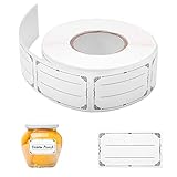 600 pcs Labels for Jars, Self Adhesive Jam Jar Labels, Sticky Label Easy Peel Off for Jam Jars, Freezer, Food Containers Bottle (30 x 50 mm)
