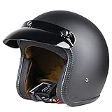 Open Face Low Profile Helmet Casco Retro Harley Half Helmet Motorradhelm Damen DOT Approved