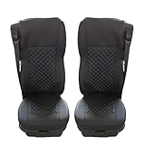AVITON Designed to fit DAF XF/CF 106 euro 6 Truck Seat Covers Eco Leather blue threads