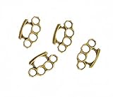 10pcs Antique Brass Knuckle Duster Charms Pendants Connector Jewellery Making X122 (NOT Actual Weapon)