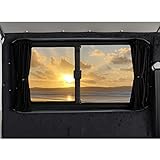 Shore Vans Blackout Curtains Compatible with VW T4 (Black, Passenger Centre)