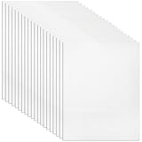 Tosnail 20 Pcs 7 Count Clear Plastic Mesh Canvas Sheets, 10.5x13.5 Inch Plastic Mesh Sheets for Knit and Crochet Projects Embroidery Acrylic Yarn Crafting