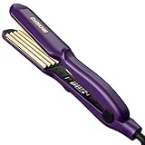 Crimping Iron Hair Crimper for Hair DSHOW Hair Waver Volumizing Crimper with Titanium Ceramic Plates Styling Tools for Women Girls (Purple)