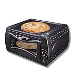Electric Tandoor Mini Oven & Pizza Maker – Lahmacun, Naan, Roti, Manakish, Tandoori Grill Black