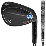 Gowolf 58 Degree Wedge Right Hand - Forged Golf Wedges Full Face for Men, Premium Gap Wedges Sand Wedge Lob Wedge Golf Club for Men, Great Golf Gifts - CNC Milled Face for More Spin (Black 58 Degree)