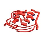 Car Snorkel Kit For VW For Corrado For G60 1.8L For Jetta For Golf Mk2 G60 1988-1993 1.8L PG W/o Supercharger Silicone Radiator Heater Coolant Hose Kit Air Intake(K8-99 -108 RED)