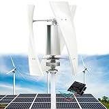 14000W Garden Vertical Wind Turbine Generator Kit, 6KW Three-Phase AC Vertical Wind 24V 48V 220V Wind Turbine with MPPT Controller for Home Industrial Energy Equipment