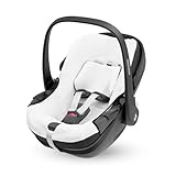 Maxi-Cosi Organic Cotton Summer Cover for Pebble 360, Baby Car Seat Cover, Breathable and Moisture-Absorbing Material, Machine Washable, Sustainable Cotton, Natural White
