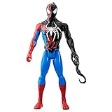 Marvel Spider-Man VenomVersus Titan Hero Series Spider-Man Action Figure, Black, 12 pulgadas