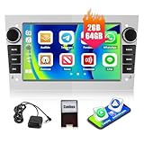 CAMECHO 2G+64G Car Radio for Opel Vauxhall Corsa Astra Vivaro Zafira Combo Antara 7" Touch Screen Car Stereo with CarPlay Android Auto, GPS Sat Nav, Android 13, WiFi, Bluetooth, FM, Head Unit
