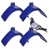 4 PCS Pigeons Rest Stand,Reusable Plastic Pigeon Perch,Non-slip Plastic Dove Support,Birdcage Accessories for Pigeon,Parrot and Other Birds,20 X 10 X 12 cm,Blue