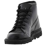 Grafters UNISEX Original Leather Monkey Boots Black