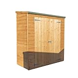 WALTONS | 6 x 2.6 Shiplap Storage Shed | Pent Roof | Shiplap Tongue and Groove | Wooden Garden Storage Shed | 10 Year Anti Rot Guarantee | 6 x 2.6 6ft 2.6ft