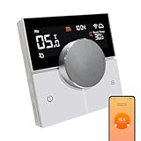KETOTEK Smart Thermostat 3A for Underfloor Heating Water and Gas Boiler, Digital Room Thermostat Compatible with Alexa Smart Life APP, WiFi Programmable Thermostat