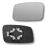 Less4spares Replacement Wing Mirror Glass Left Compatible with Volvo S40 V40 1995-2004 CLIP-ON Passnager Near Side N/S Heated Convex