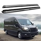 2PCS Black Running Boards Compatible with Ford Transit 2014-2025 Side Pedal Side Steps Black Side Steps