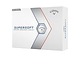 Callaway Golf Supersoft Golf Ball 2023 White Hybrid, One Dozen