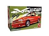 AMT 1999 Chevy S-10 Xtreme Pickup 1:25 Scale Model Kit – New Tooling Grille Parts, 119 Pieces, 4.3L V6 Vortec Engine, Goodyear Tires, Full-Color Decals – Skill Level 2 – Paint & Glue Required