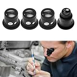 Jewellery Magnifying Glass,4PCS Jewelers Loupe,Professional Jewellers Magnifying Glass 5X 10X 15X 20X,Jewelers Magnifying Glass,Watch Jewelry Diamond Coin Gem by Jewellers Loupe.