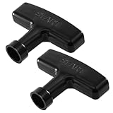 Psyqtsuary 2 Pcs Recoil Starter Pull Handle Engine Starter Handle Grip Black Recoil Starter Handle Generator Lawn Mower Trimmer Chain Saw Pull Handle for Chainsaws, Lawn Mower