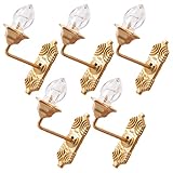OSALADI 5pcs Dollhouse Wall Lights, Dollhouse LED Wall Sconces Mini Wall Lamps Miniature Furnitures Garden Lights for DIY Dollhouse Living Room, Warm White Light