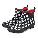 Lakeland Active Women's Kelton Short Wellington Boots - Navy Spot - 5 UK