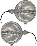 APSMOTIV Tractor 2N 9N 8N Tractor Lights 8N Tractor Headlights Complete Lights Assembly Set With 12V Bulbs Replacement Parts New Holland 8N 9N Naa Tractor Lights spotlight