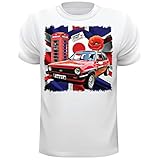 Car Art Fiesta MK1 T Shirt, Union Jack T Shirt, Fiesta XR2 Target, Poppy,