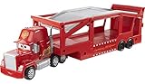 Disney and Pixar Cars Mack Hauler, 13-inch Toy Transporter Truck with Ramp & Carry Storage for 12 Vehicles, Gift for Kids Ages 4 Years Old & Up, HDN03