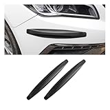 2 pcs Car Front Rear Bumper Protector for Citroen C3 Aircross/C3 Picasso/C4 Coupe/C4 Pallas Corner Guard Anti-Collision Rubber Strips Scratch-Resistant Trim Cover Car Bumper Guard,Black