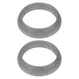 YINETTECH 2Pcs Exhaust Pipe Stainless Steel Gasket Sealing Ring 174510A010 77x60x15mm Compatible with Toyota Avensis Celica