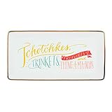 Ladyfingers Letterpress High Five Tray: Porcelain Tray Ladyfingers Letterpress