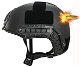 3 Level Kevlar Tactical Protective Helmet The Riot Rescue Shooting Bulletproof Helmet, Military Helmet Combat Helmet Fast Tactical Ballistic Helmet(L(56-60cm))