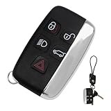 5 Buttons Car Key Fob Cover,For Range Rover Evoque Key Cover,For Range Rover Key Fob,For Range Rover Key Cover,For Jaguar Xf Accessories,For Jaguar XE XJ XJL XF Remote Key Case Shell