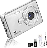 Digital Camera - 1080P FHD 44MP with 2.4" LCD Screen Compact Portable Vlogging Photo Camera with 32gb SD Card 16X Digital Zoom for Kids Teen Students Beginner
