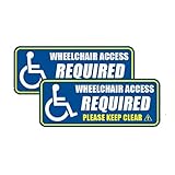 2Pack Handicap Wheelchair Access Decal Self Adhesive Sticker for Car Truck Window Bumper