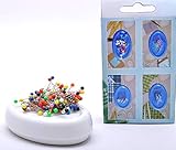 Trimz Magnetic Pin Cushion, White, 12 x 8 x 3 cm