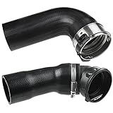 Frankberg 2x Intercooler Turbo Hose Pipe Tube for 5 Series E60 E61 525d 525d xDrive 530d 530d xDrive 535d 6 Series E63 E64 635d 2.5L 3.0L Diesel 2003-2010 11617799401