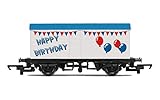 Hornby Wagons - R60058 Hornby Birthday Wagon - Train Toy, 00 Gauge Wagons & Freight for Train Set, Models for Adults - 1:76 Scale Model Gift, White