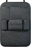 Car Seat Back Organizer for VW Transporter Multivan Caravelle T6 2015-2020, Car Seat Storage Hanging Bag Car Seat Backrest Protector with Pocket,Black/A